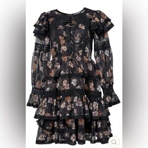 Ivy city Farrah ruffle tiered mini dress